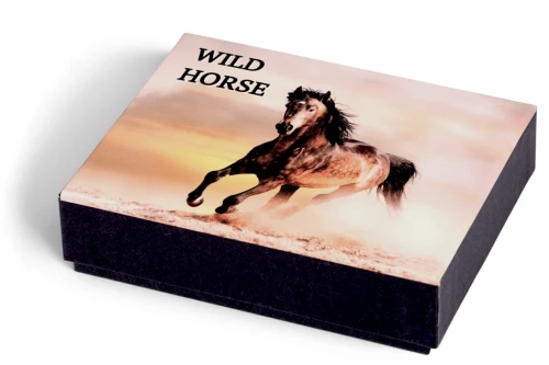 Kartonowe pudełko prezentowe dołączane do portfela Wild Horse jako zestaw / komplet na prezent