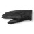 Vermari Milano VMGL-2001 - black glove seen from the thumb side, decorative stitching on the back of the hand