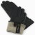 Vermari Milano VWGL-4007 - black leather gloves with the wool lining turned out and a Vermari Milano label