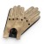 Men's touchscreen leather driving gloves Vermari Milano VMGL-2025 - single glove with perforations and a snap strap