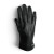 Men's touchscreen leather gloves Vermari Milano VMGL-2010L - back of hand with metal lettering at the lower cuff edge