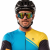 Kolarz w M100 C3 okulary sportowe czarne z czerwonymi zausznikami - widok twarzy