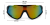 M100 C3 okulary sportowe czarne z czerwonymi zausznikami - wymiary