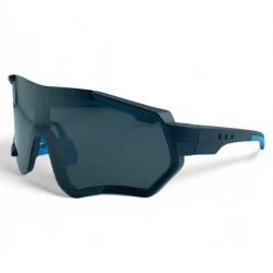 Okulary rowerowe PRIUS Miami M101 C1 – polaryzacja HD, UV400, maska sportowa czarne