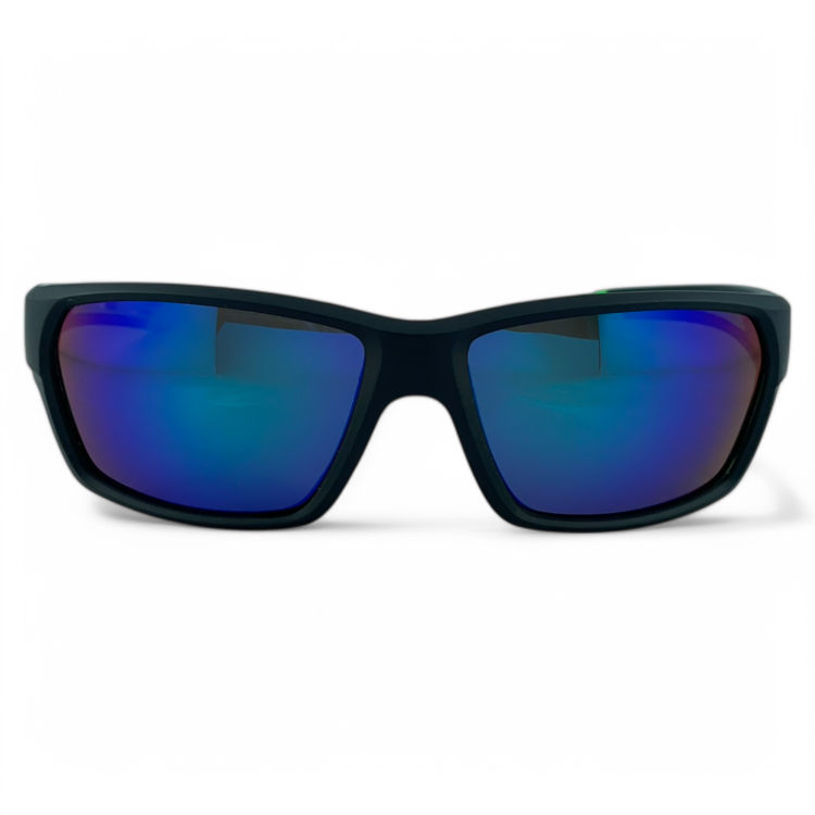 Okulary sportowe M102 C4 niebieskie soczewki - widok z przodu