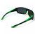 Okulary sportowe M103 C4 czarne z zielonym - prawy profil