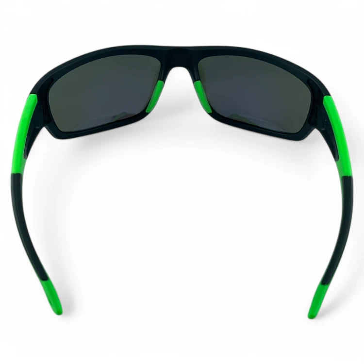 Okulary sportowe M103 C4 czarne z zielonym - góra