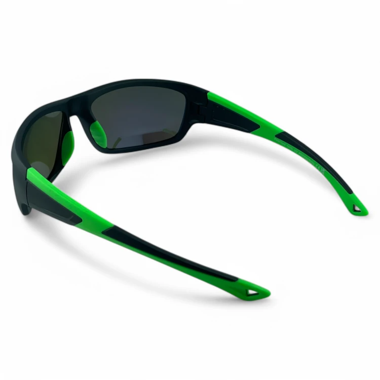Okulary sportowe M103 C4 czarne z zielonym - prawy bok
