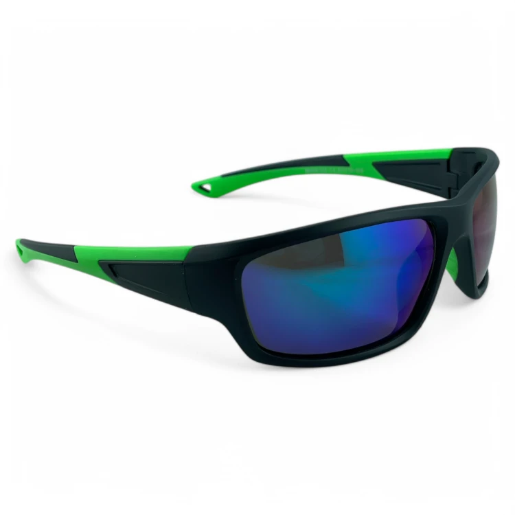 Okulary sportowe M103 C4 czarne z zielonym - widok z góry
