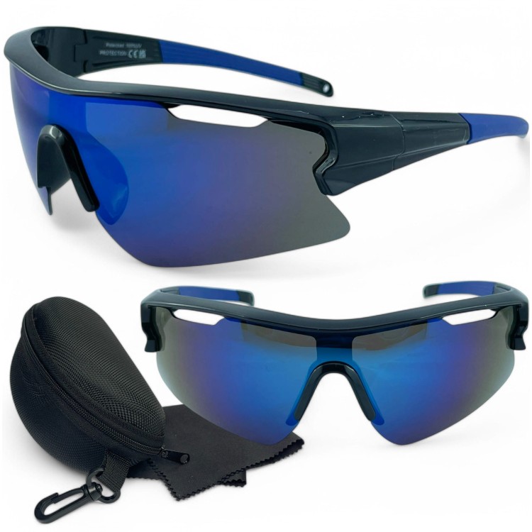 M106 C2 okulary sportowe z etui i ściereczką - zestaw