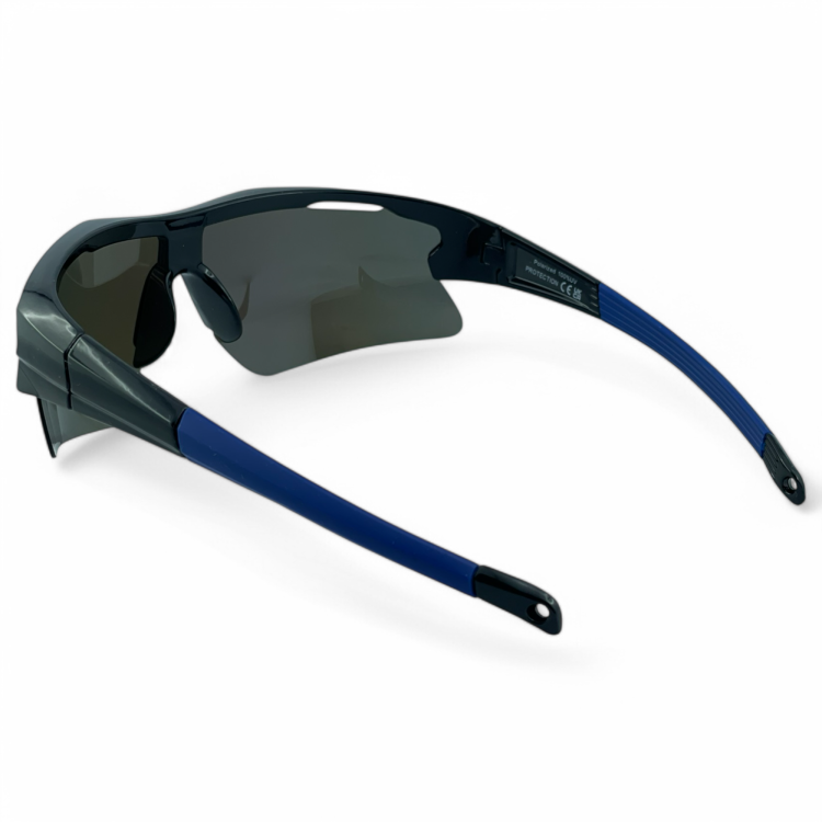 M106 C2 okulary sportowe niebieskie lustrzane - widok od góry