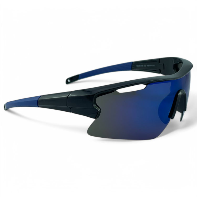 M106 C2 okulary sportowe niebieskie lustrzane - widok z boku