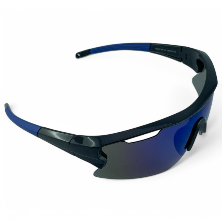 M106 C2 okulary sportowe niebieskie lustrzane - widok z góry