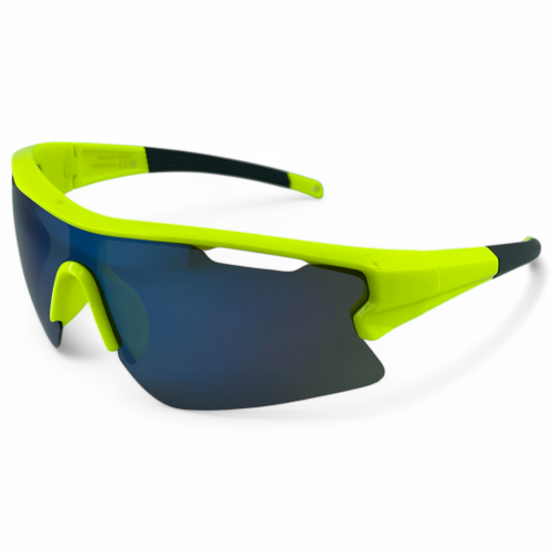 M106 C4 okulary sportowe żółte lustrzane soczewki - widok z boku
