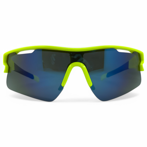 M106 C4 okulary sportowe żółte lustrzane soczewki - widok z przodu
