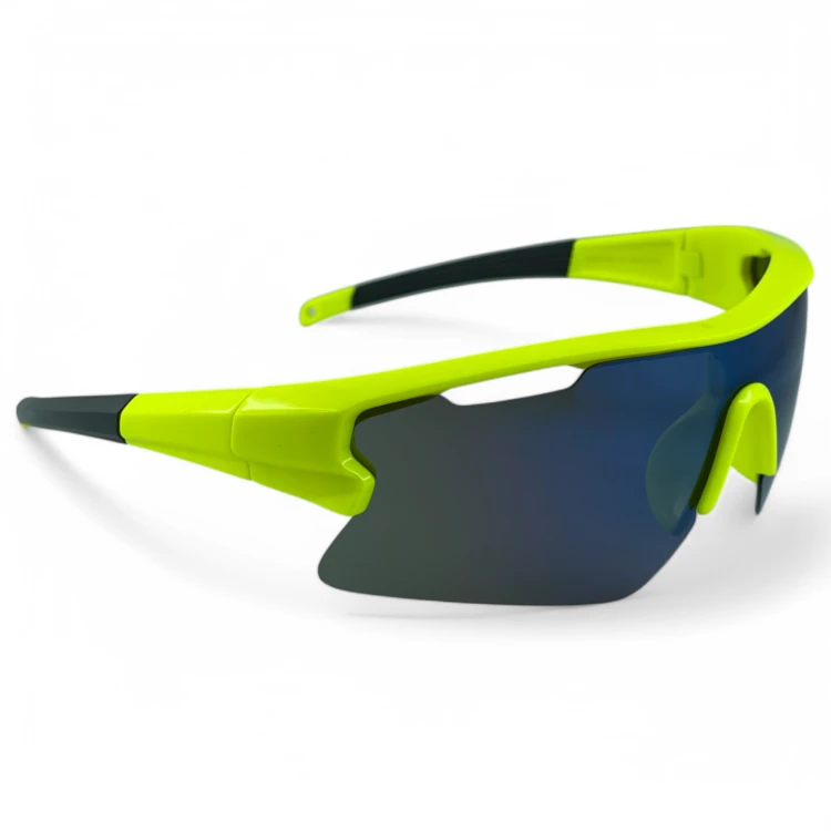 M106 C4 okulary sportowe żółte lustrzane soczewki - widok z boku z dołu