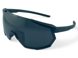 Okulary rowerowe PRIUS Miami M108 C1 – polaryzacja HD, UV400, maska czarna z czarną soczewką