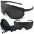 M108 C1 okulary sportowe czarne z etui i ściereczką - zestaw