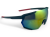 M108 C3 okulary sportowe czarne z czerwoną końcówką - detale boczne