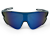 Okulary sportowe M109 C2 - niebieskie lustro, widok z przodu
