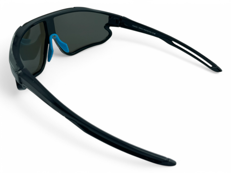 Okulary sportowe M109 C2 - widok z góry, zauszniki rozłożone