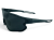 Okulary M109 C4 sportowe czarne karbon - widok z boku