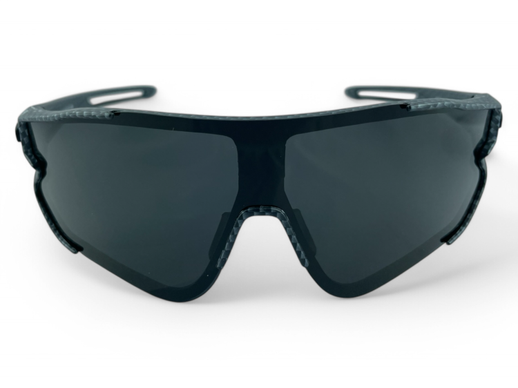 Okulary M109 C4 sportowe czarne karbon - widok z przodu