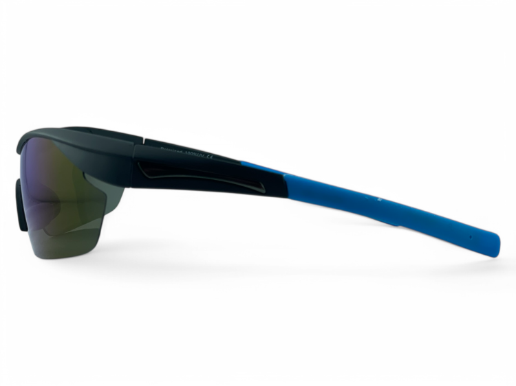 Polaroid M112 C2 okulary sportowe niebieskie - widok z boku z lewej