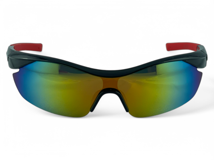 OKULARY M112 C3 sportowe wielokolorowe lustrzane - widok z przodu