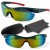 OKULARY M112 C3 sportowe wielokolorowe lustrzane z etui i ściereczką - widok z przodu
