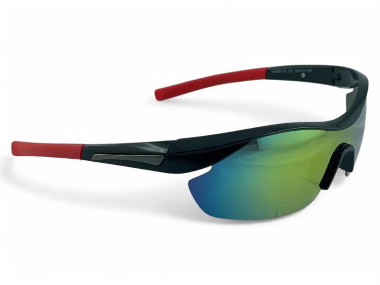 OKULARY M112 C3 sportowe wielokolorowe lustrzane - widok z boku