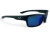 M113 C2 okulary sportowe czarne niebieskie soczewki - widok z boku