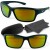 NIKE Maverick M black okulary sportowe lustrzane z etui i ściereczką - zestaw