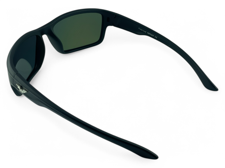 NIKE Maverick M black okulary sportowe z zielonymi soczewkami - widok z góry