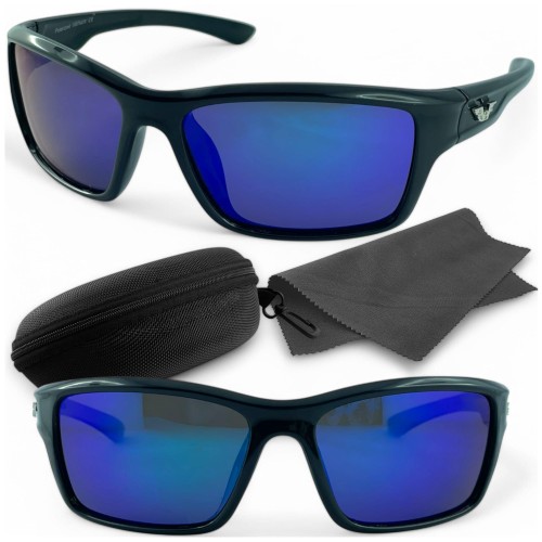 Police S8913 C4 okulary przeciwsłoneczne czarne z etui i ściereczką - kompozycja