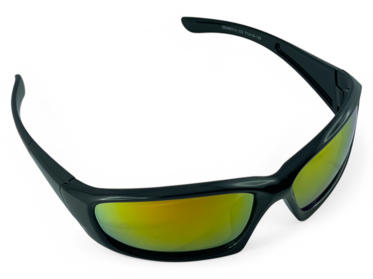 Prism Optics M114 C3 okulary sportowe czarne - widok z przodu od lewej