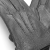 Men's leather gloves PRIUS LUX PRMG-2005B - close-up of wavy stitching and the embossed deer emblem