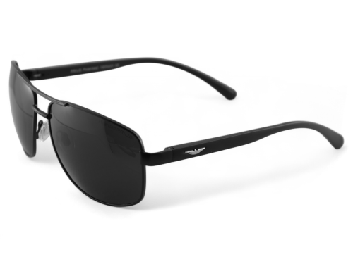 Prius PRM-5 C1 okulary aviator czarne z logo - widok z boku