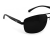 Prius PRM-5 C1 okulary aviator czarne z logo - zbliżenie na zausznik