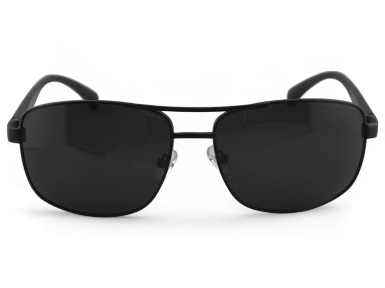 Prius PRM-5 C1 okulary aviator czarne - widok z przodu z bliska