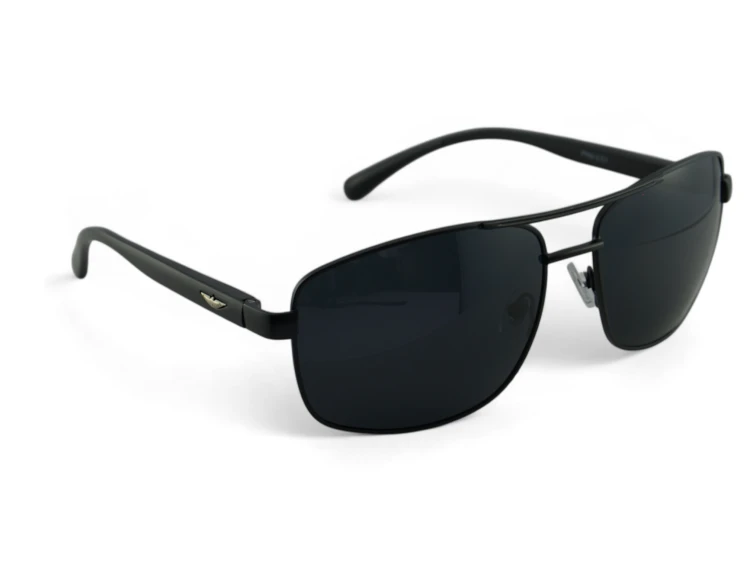 Prius PRM-5 C1 okulary aviator czarne - widok z boku z tyłu
