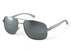 Okulary przeciwsłoneczne męskie Aviator PRIUS AERO PRM-V01 C3 – polaryzacja HD, UV400, srebrne lustrzanki