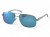 Police V1 C4 okulary aviator lustrzane niebieskie - widok z przodu