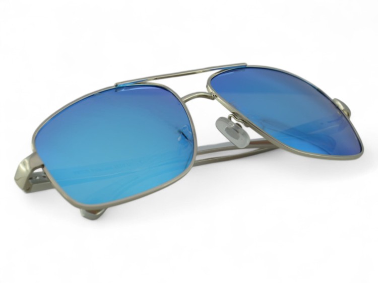Police V1 C4 okulary aviator lustrzane niebieskie - widok z góry