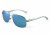 Police V1 C4 okulary aviator lustrzane niebieskie - widok z boku