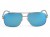 Police V1 C4 okulary aviator lustrzane niebieskie - widok z przodu