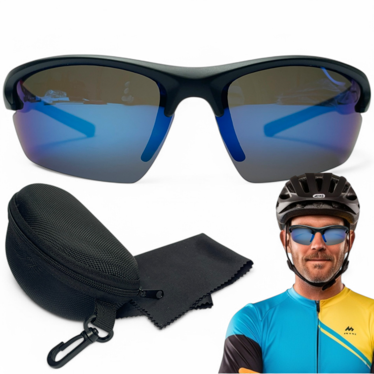 M117 C2 okulary sportowe akcesoria etui - zestaw