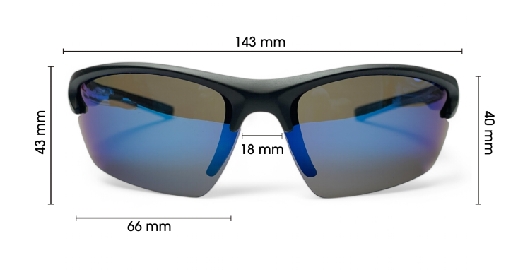 M117 C2 okulary sportowe wymiary - specyfikacja