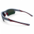 M117 C3 okulary sportowe białe z czerwonymi zausznikami - widok z góry