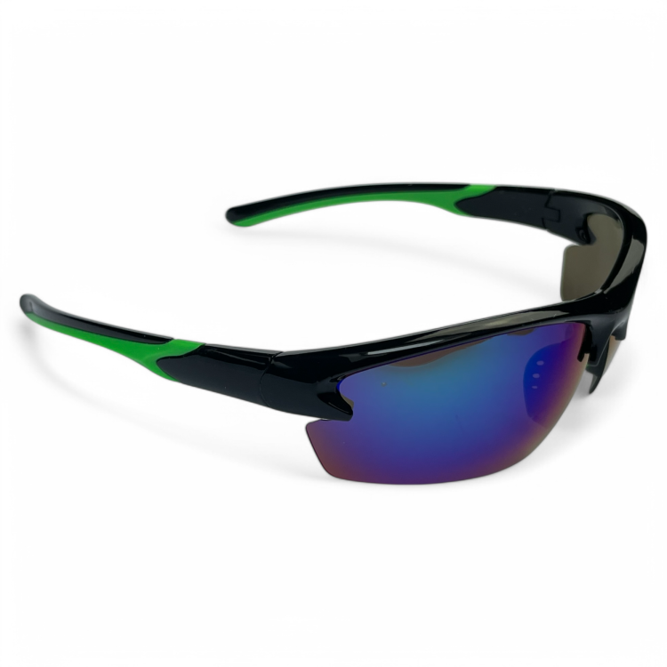 M117 C4 okulary sportowe czarno-zielone - widok z boku